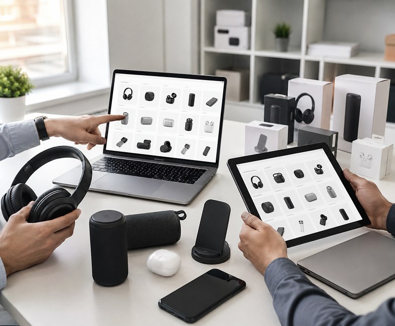 Technology product selection using laptop and tablet catalogues
