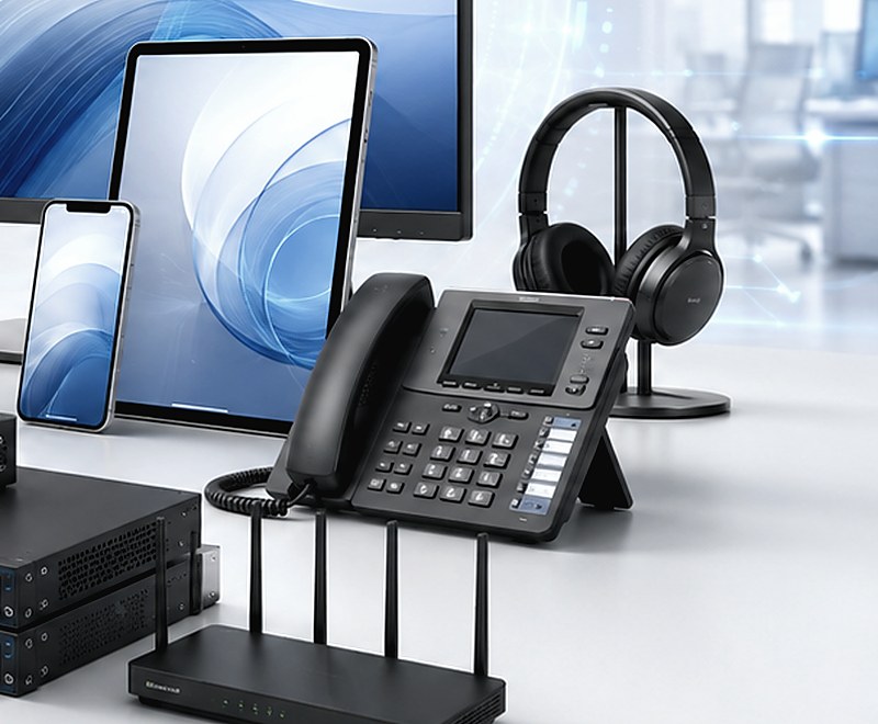 IP phone, headset, router and office communication devices